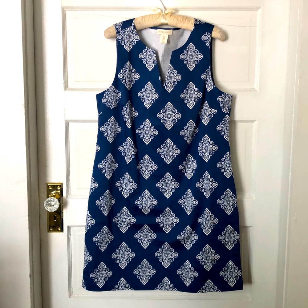 Cynthia Rowley Blue Shift Dress US 12
